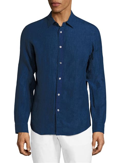 michael kors mens linen shirts|Michael Kors men's shirts clearance.